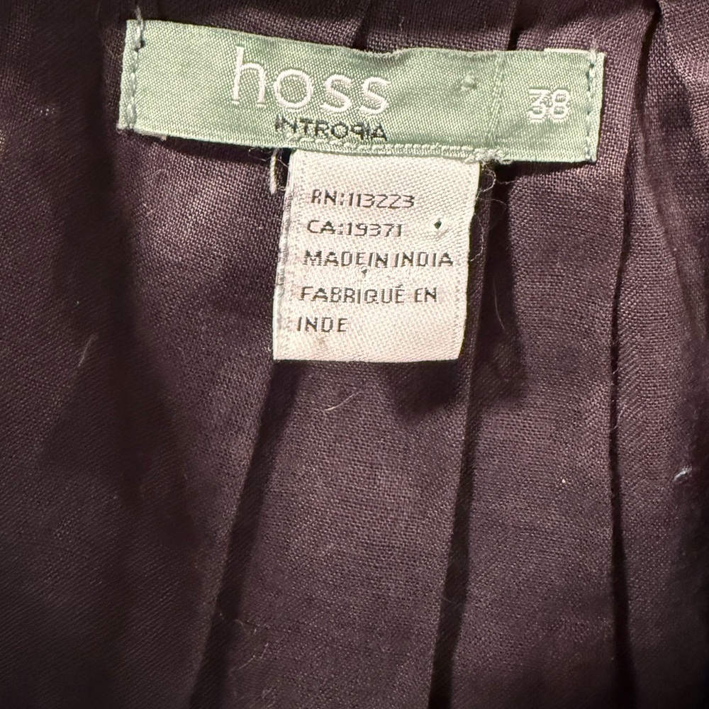 Hoss Intropia Black Metallic Circle Embroidered Ruffle Collar Dress - Picture 6 of 8